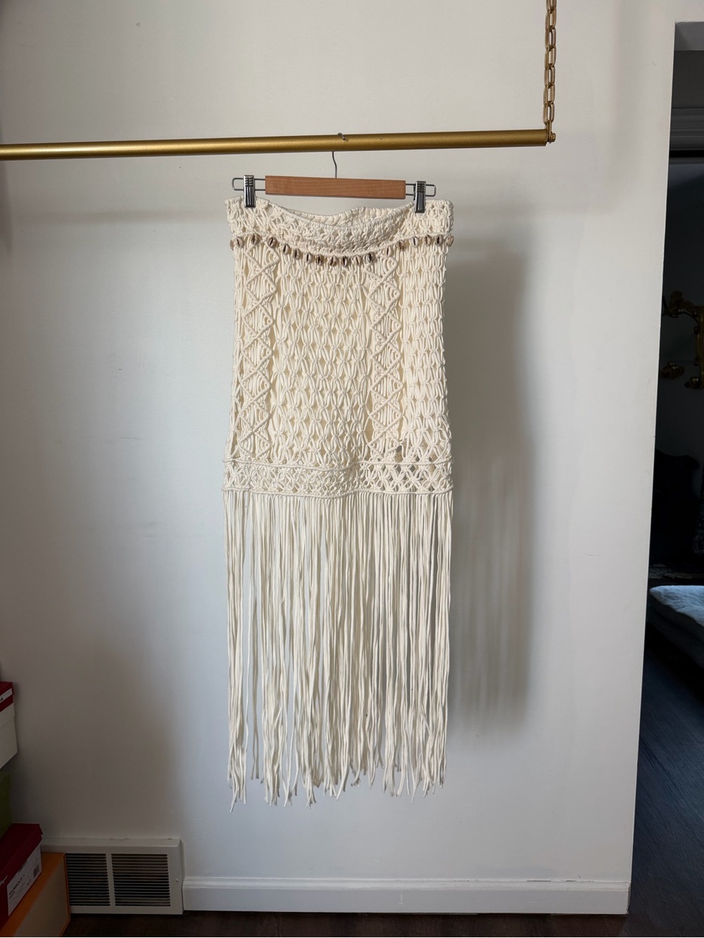 Desigual fringe and shell skirt